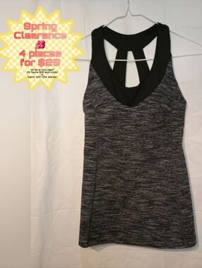 Roadrunner Sport Black and Gray Sleeveless Tank